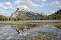 35 Mount Rundle Is Reflected In Vermillion Lake In Late Afternoon In Summer